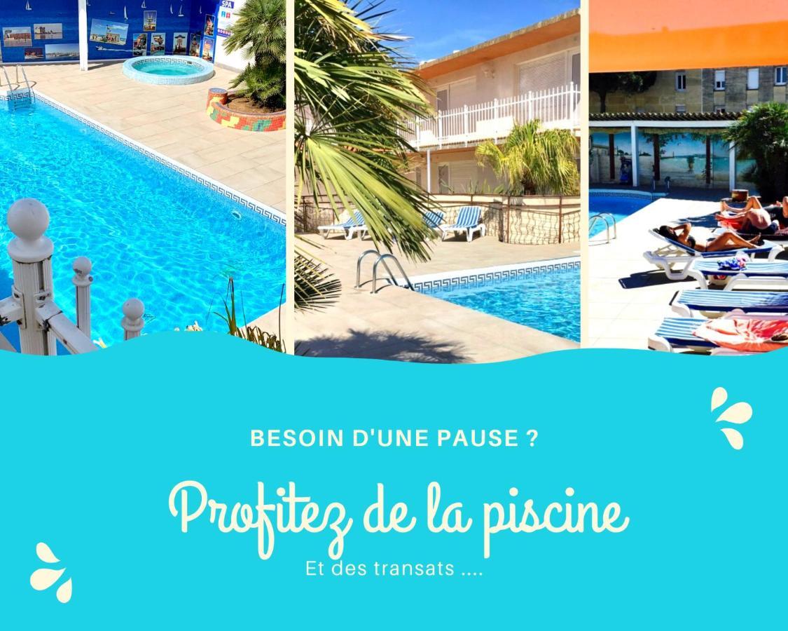 Amerique Hotel Palavas - Piscine&Parking - Plage Exterior foto